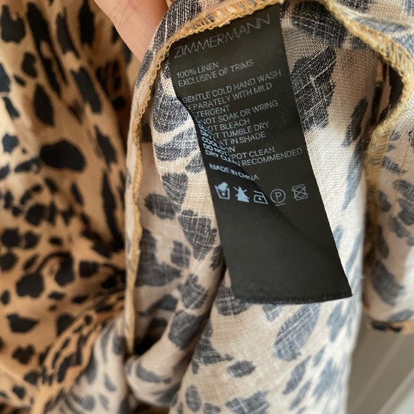 Zimmermann Leopard MIDI Dress - Size 0 (2-4) - Picture 4 of 5